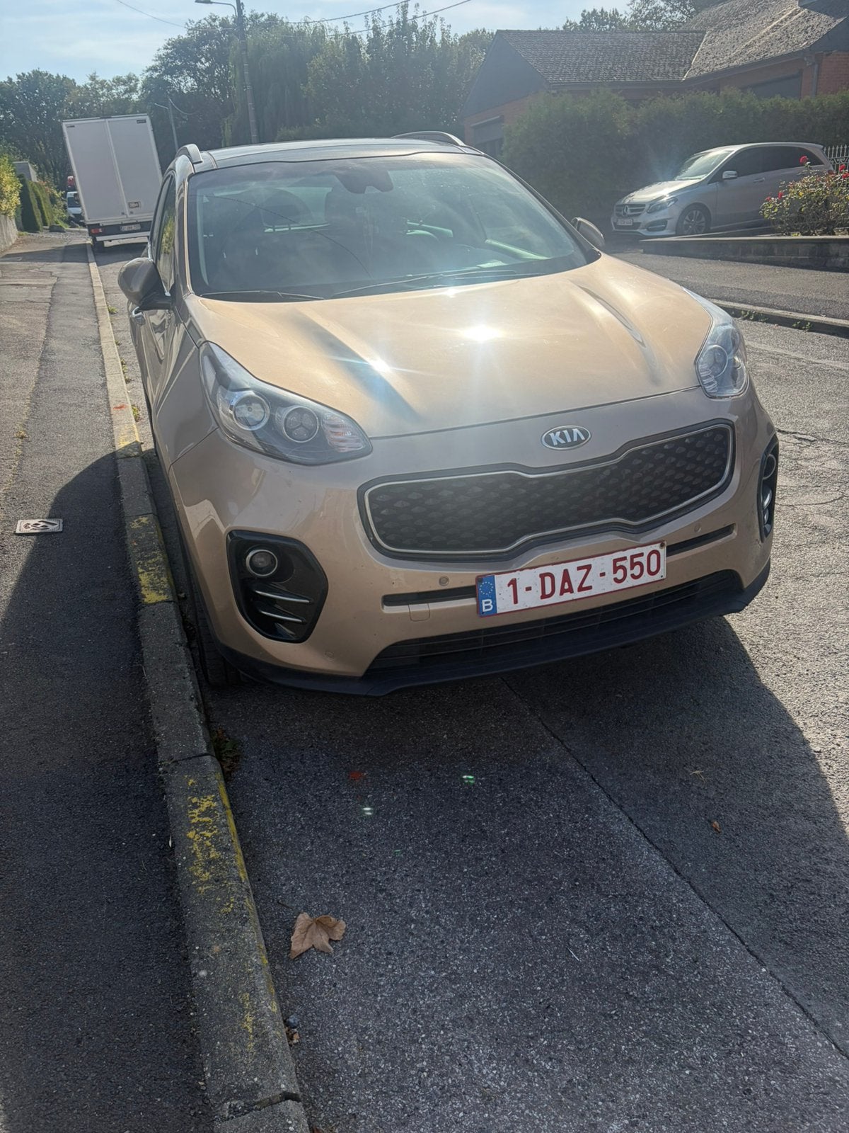 Kia sportage, Auto's, 0 kg, 0 cilinders, Beige, Leder