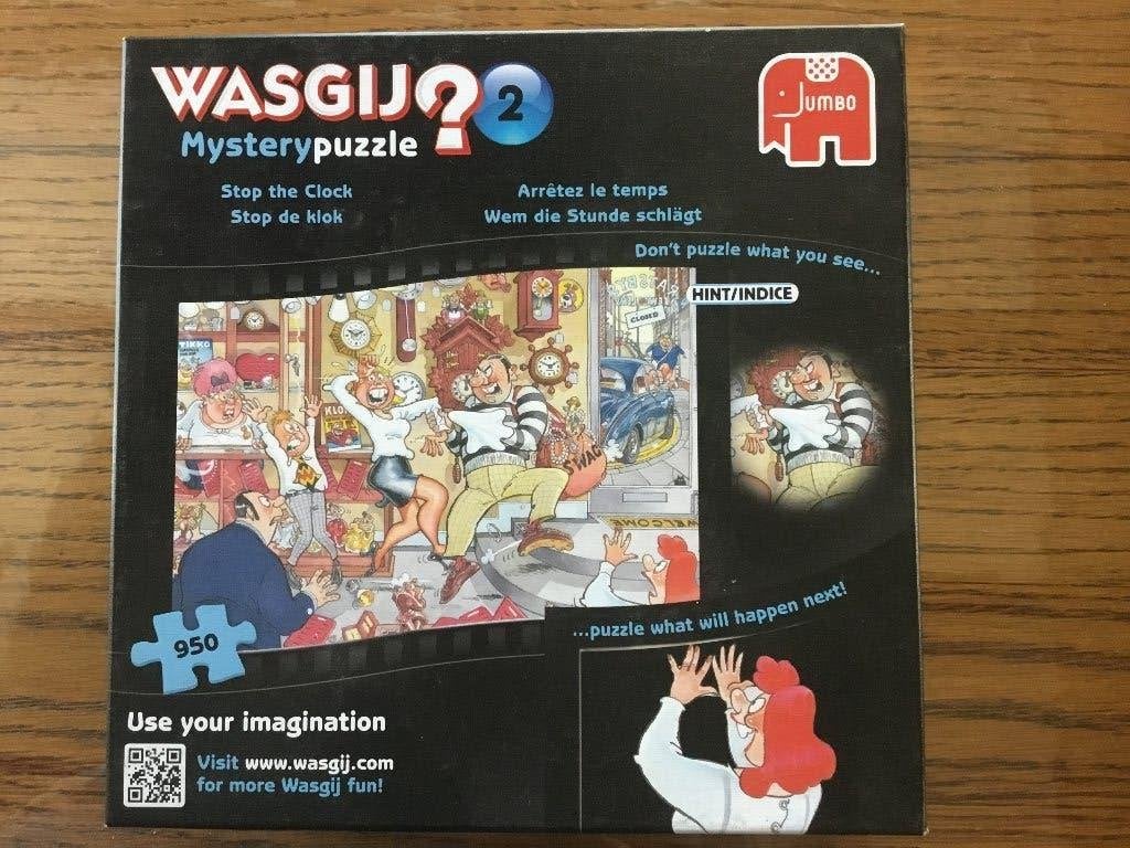 Puzzel Jumbo 950 stukjes Wasgij mystery 2, Ophalen of Verzenden, 500 t/m 1500 stukjes, Gebruikt, Legpuzzel
