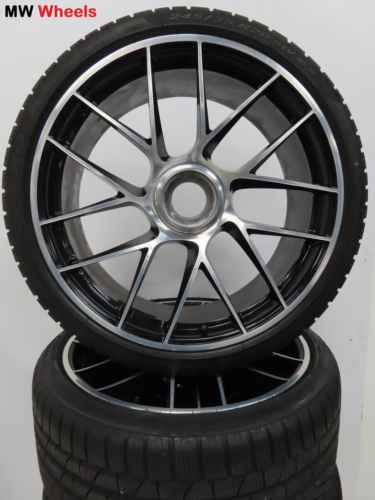 Porsche 20 inch Origineel 911 991 velgen Turbo winterbanden, Auto-onderdelen, Gebruikt, -, -, Banden en Velgen