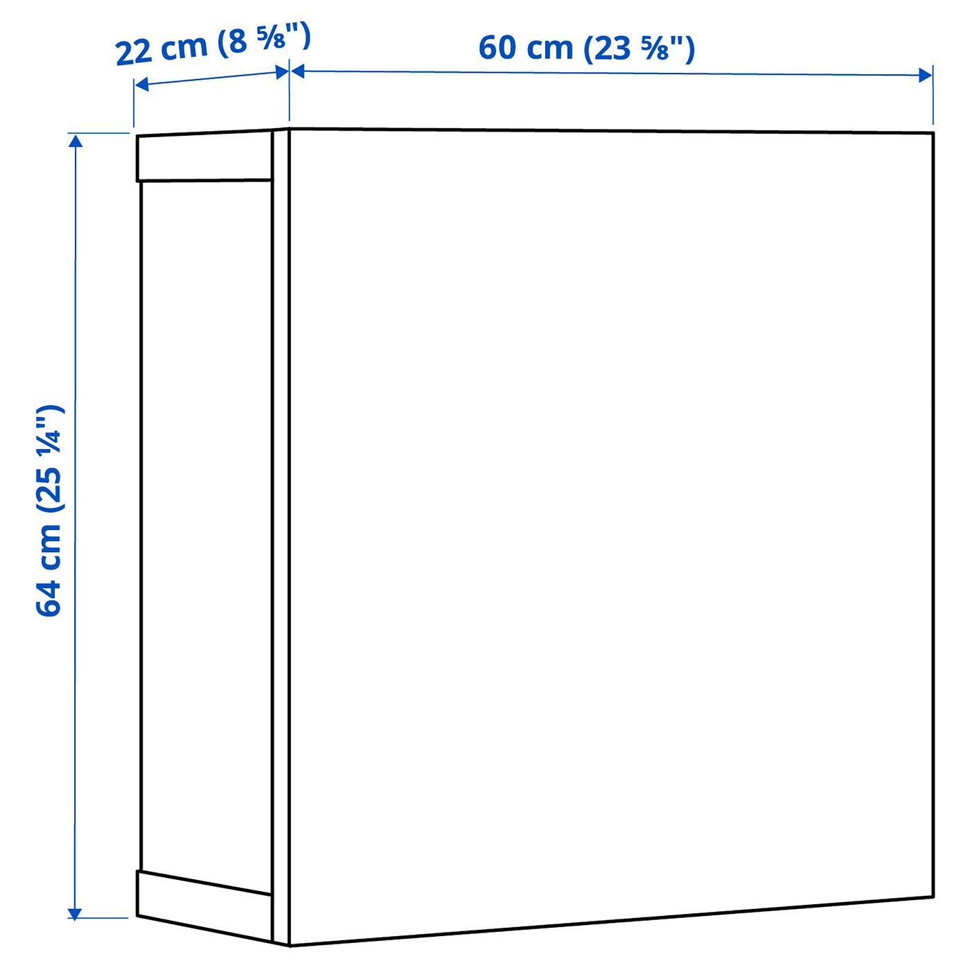 Ikea BESTA met verlichting, Ophalen, Overige houtsoorten, Minder dan 150 cm, Minder dan 25 cm