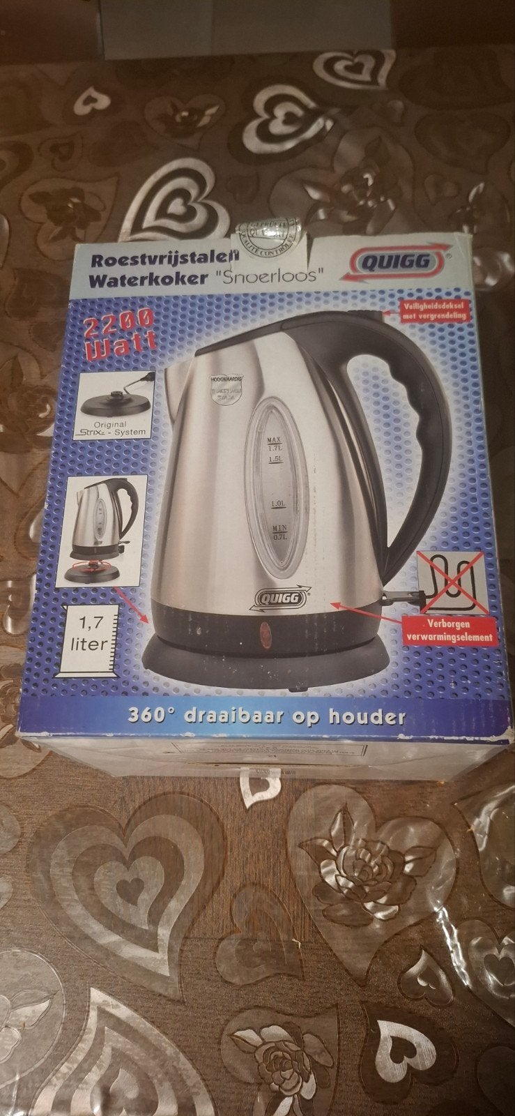 waterkoker, Electroménager, Bouilloires, 1 à 2 litres, Enlèvement, Neuf, Sans fil