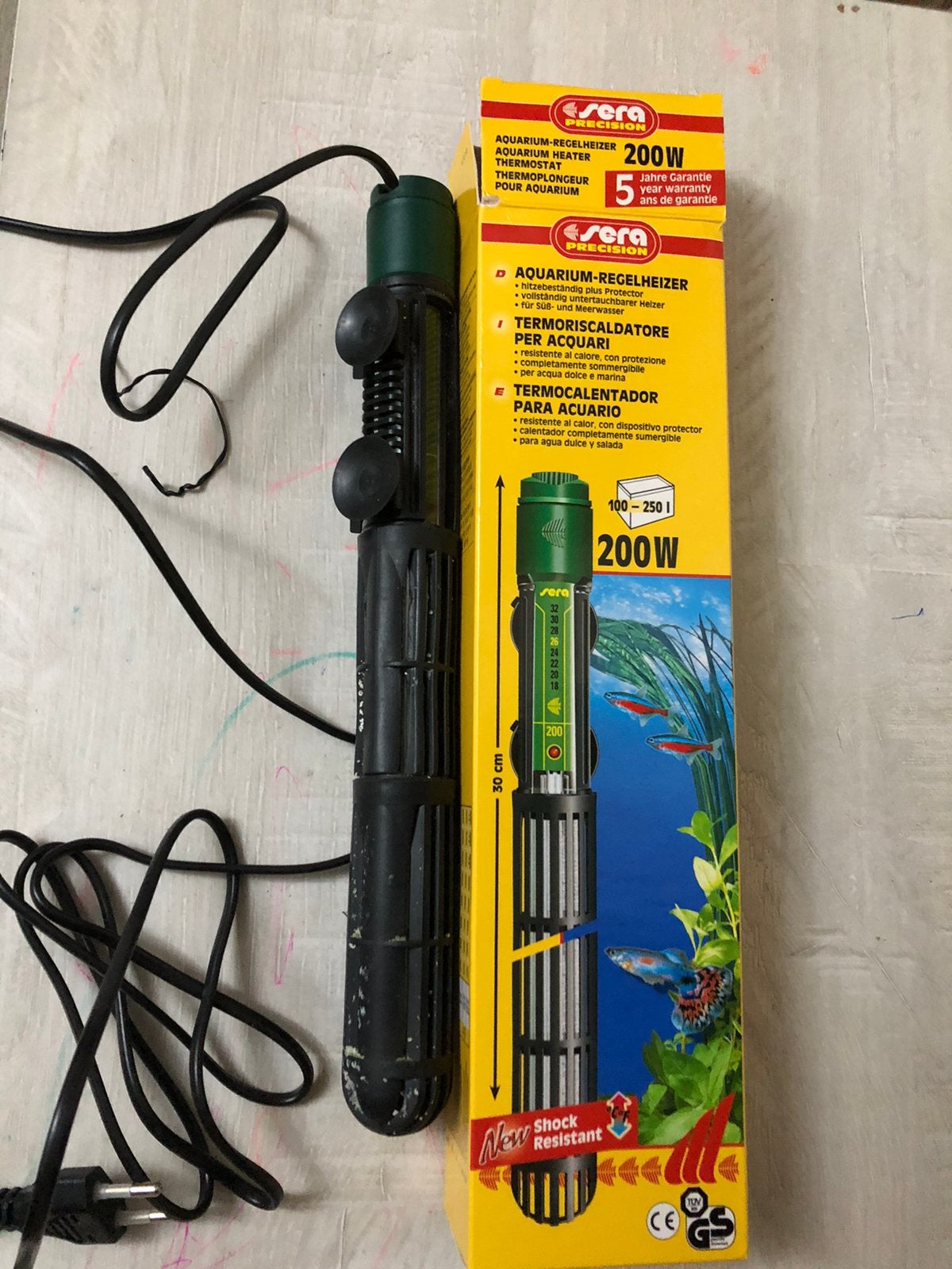 Sera chauffage 200w pour aquarium de 200 litres, Animaux & Accessoires, Sera, Enlèvement ou Envoi, Utilisé, Éclairage ou Chauffage