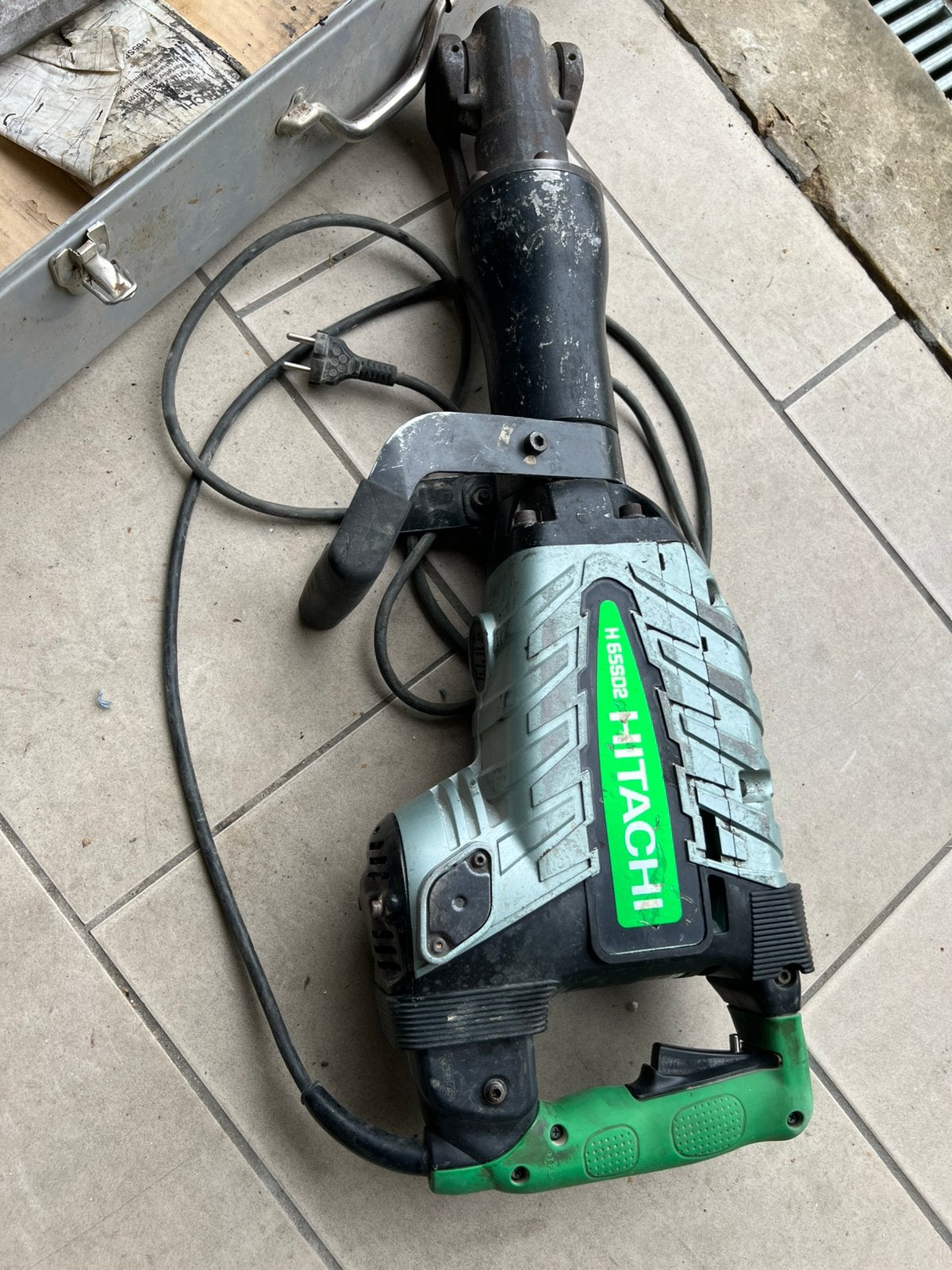 Marteau piqueur Hitachi H65Sd2 plus 3 burins, Enlèvement, Comme neuf