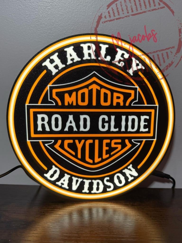 Gave Harley Road Glide lichtbak, perfect voor de mancave., Ophalen of Verzenden, Nieuw, Lichtbak of (neon) lamp