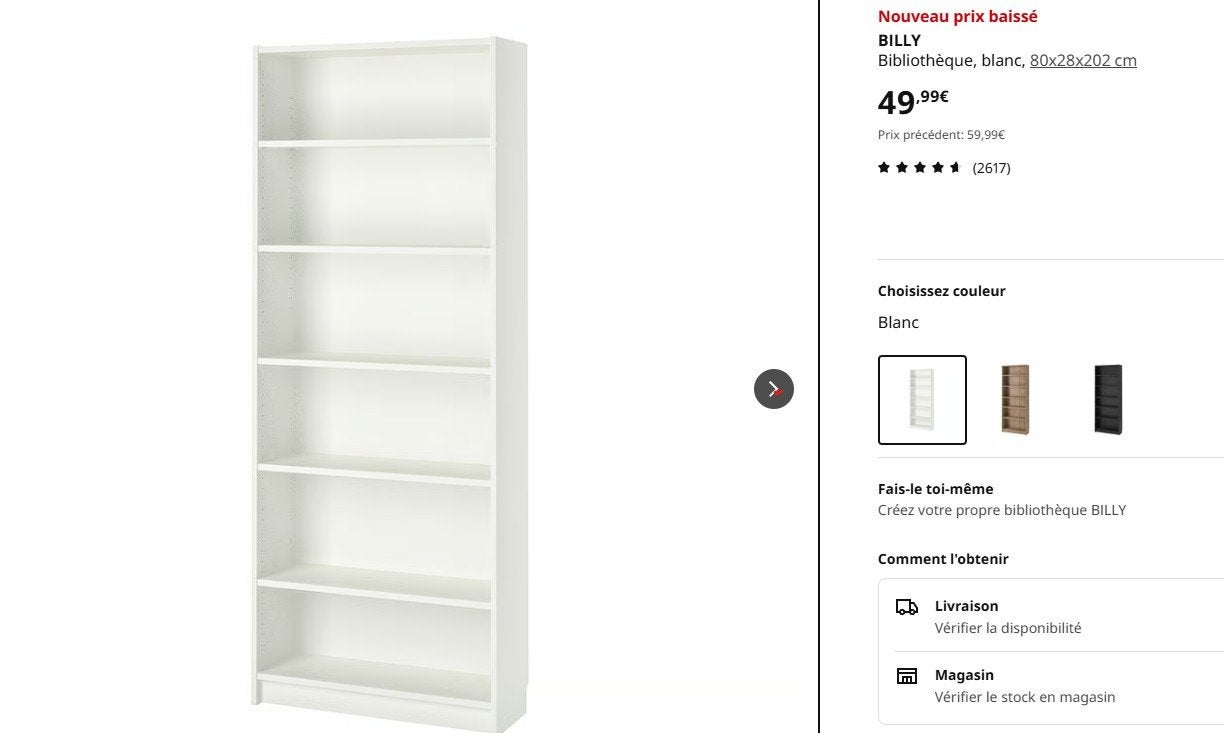 2 Bibliothèques et table TV, Maison & Meubles, Enlèvement