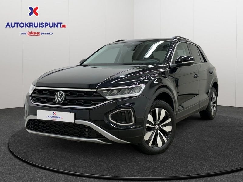 Volkswagen T-Roc 1.5TSI OPF Goal DSG7, 4 cilinders, Leder en Stof, Zwart, 5 zetels