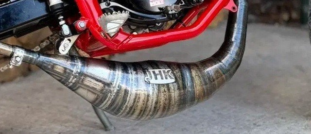 JHK uitlaat onderlangs 70-80cc, Fietsen en Brommers, Ophalen of Verzenden, Zo goed als nieuw, JHK