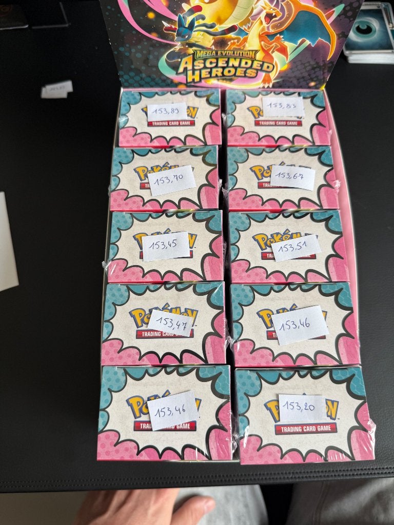Pokemon Ascended Heroes Bundle Display 10 zwaarste bundels, Ophalen of Verzenden, Nieuw, Booster