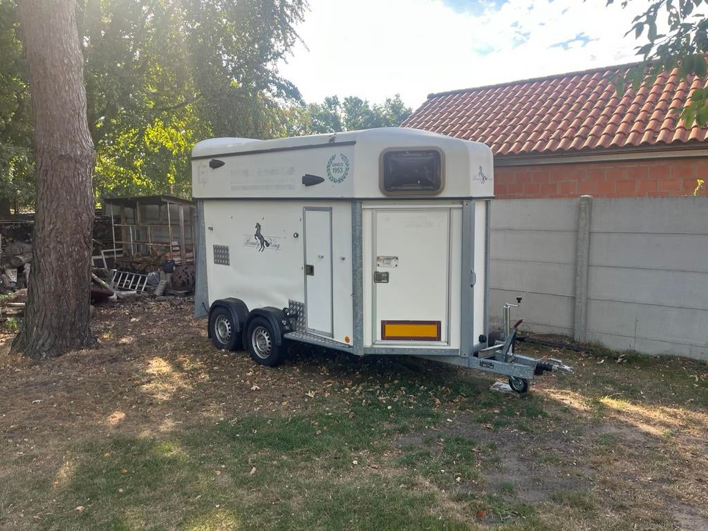 Paardentrailer voor twee paarden, Enlèvement, Utilisé, Autres matériaux, Remorque 2 chevaux