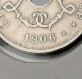 België – 5 cent – 1906-Fr. (Ref 042-2), Ophalen of Verzenden, Metaal, Losse munt