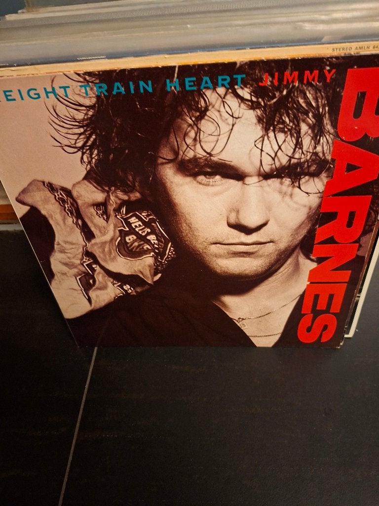 lp - jimmy barnes - freight train heart - vak 3, Enlèvement ou Envoi, Comme neuf, Hard rock, Pochette photo