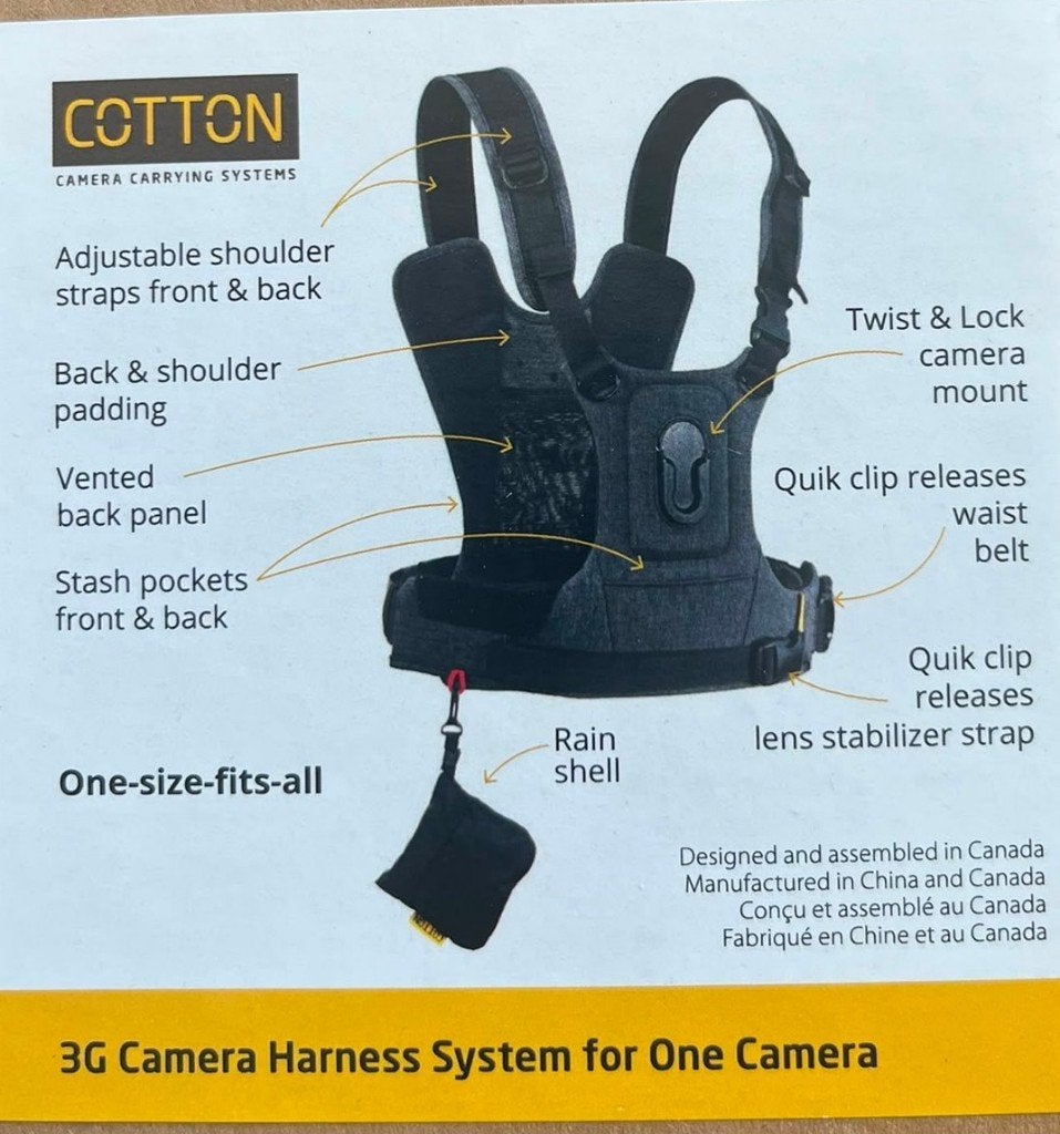 Cotton Carrier Camera Vest G3 voor 1 camera, Audio, Tv en Foto, Overige Audio, Tv en Foto, Zo goed als nieuw, Ophalen of Verzenden