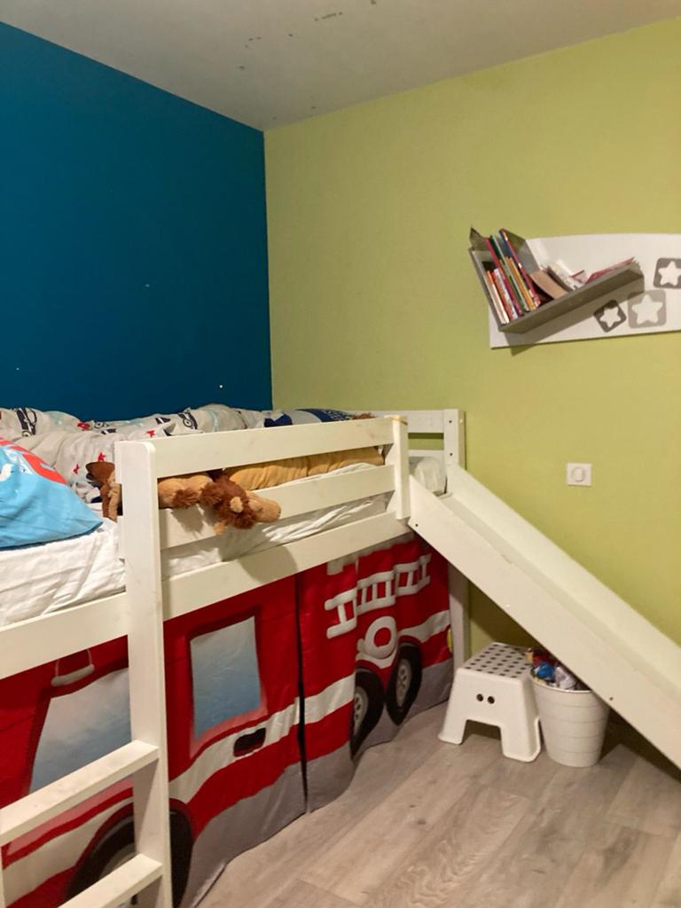 Lit toboggan avec cabane, Enlèvement, Utilisé, Lit mezzanine
