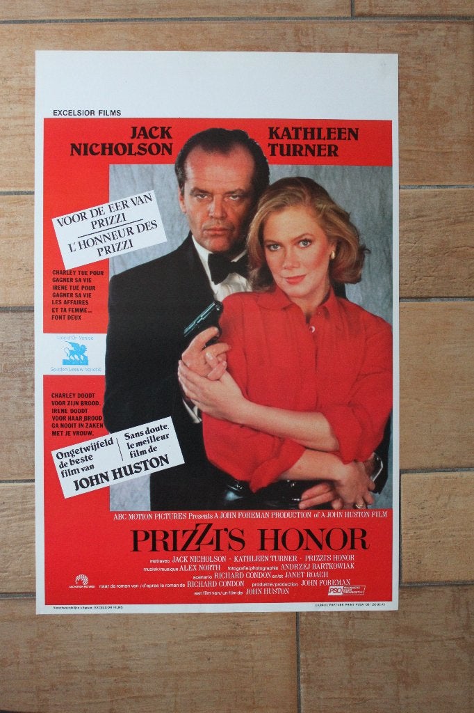filmaffiche Jack Nicholson Prizzi's Honor filmposter, Collections, Posters & Affiches, Comme neuf, Cinéma et TV, A1 jusqu'à A3