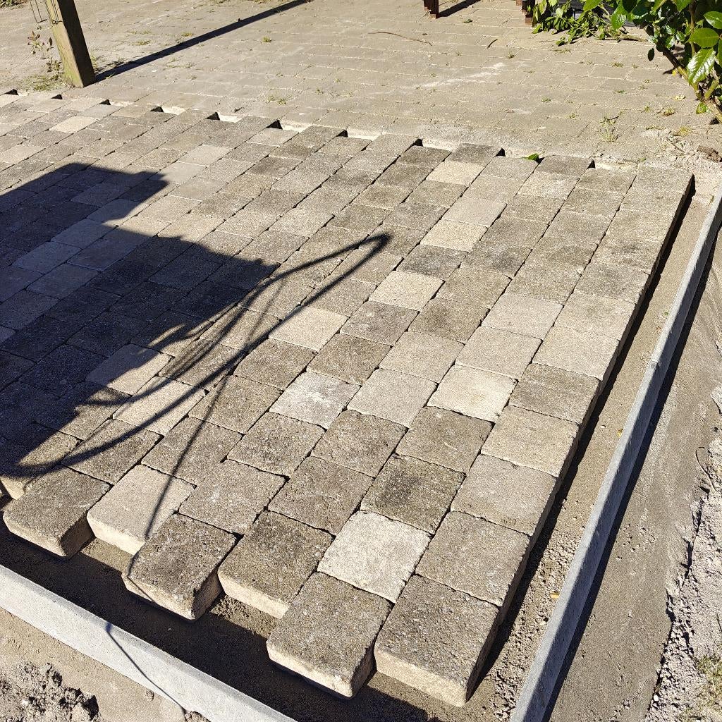 Terrastegel 15x15, Tuin en Terras, Tegels en Klinkers, Ophalen, Gebruikt, 10 m² of meer, Klinkers