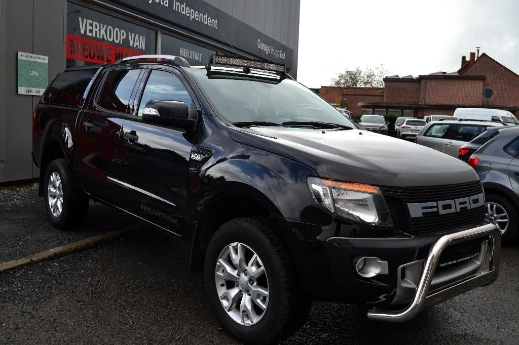 Ford Ranger 3.2 TDI Wildtrack + waarborg, Automaat, Euro 5, Lederen bekleding, Zwart