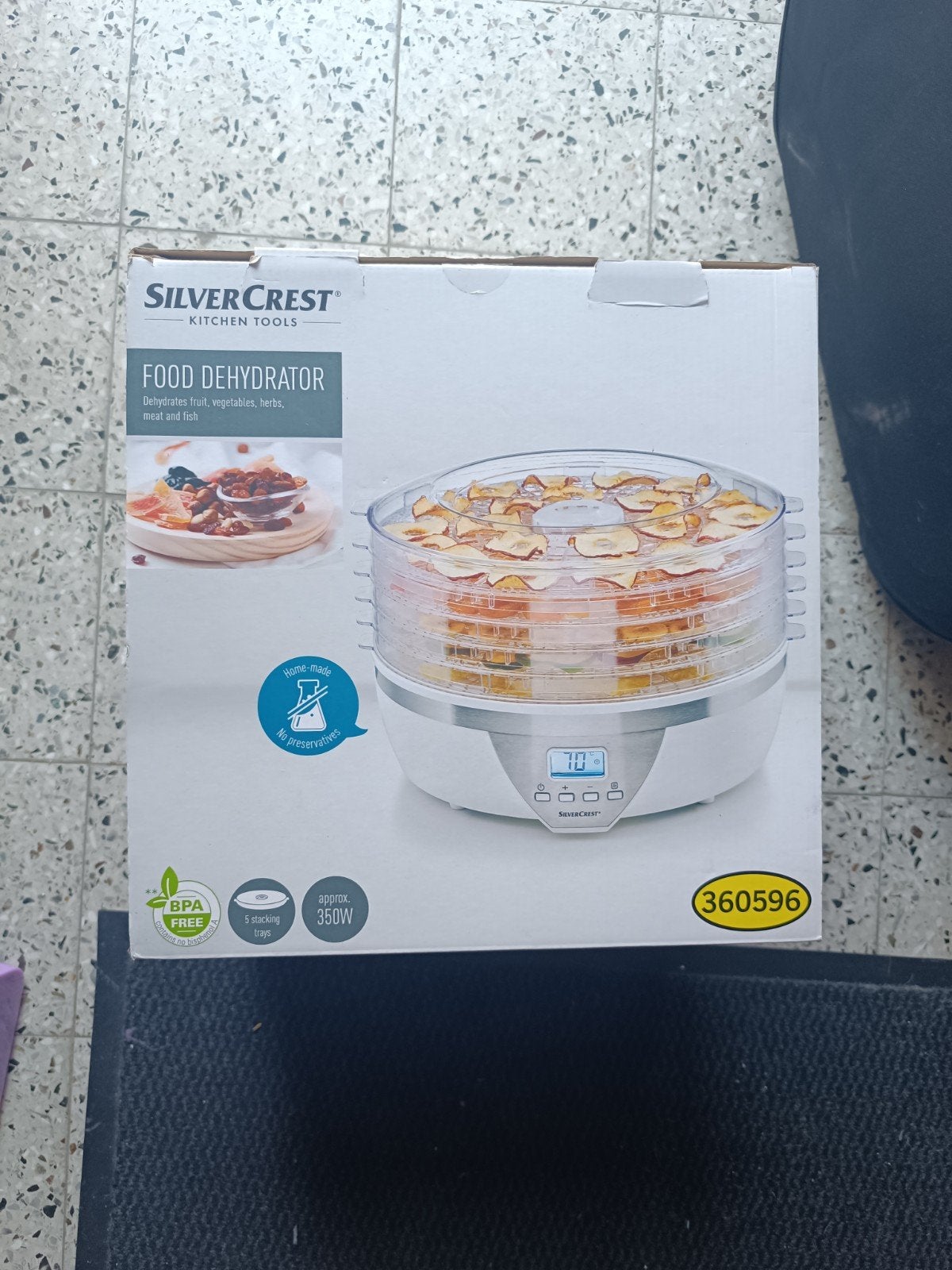 food dehydrator ongebruikt, Ophalen