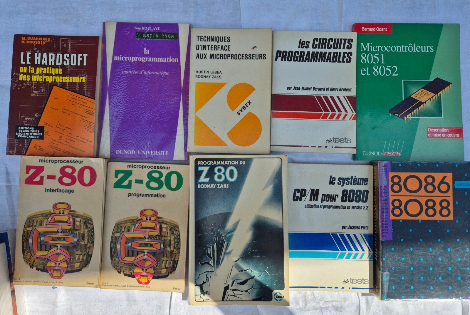 Lot de livres anciens d’informatique et microprocesseurs, Enlèvement, Utilisé, Hardware