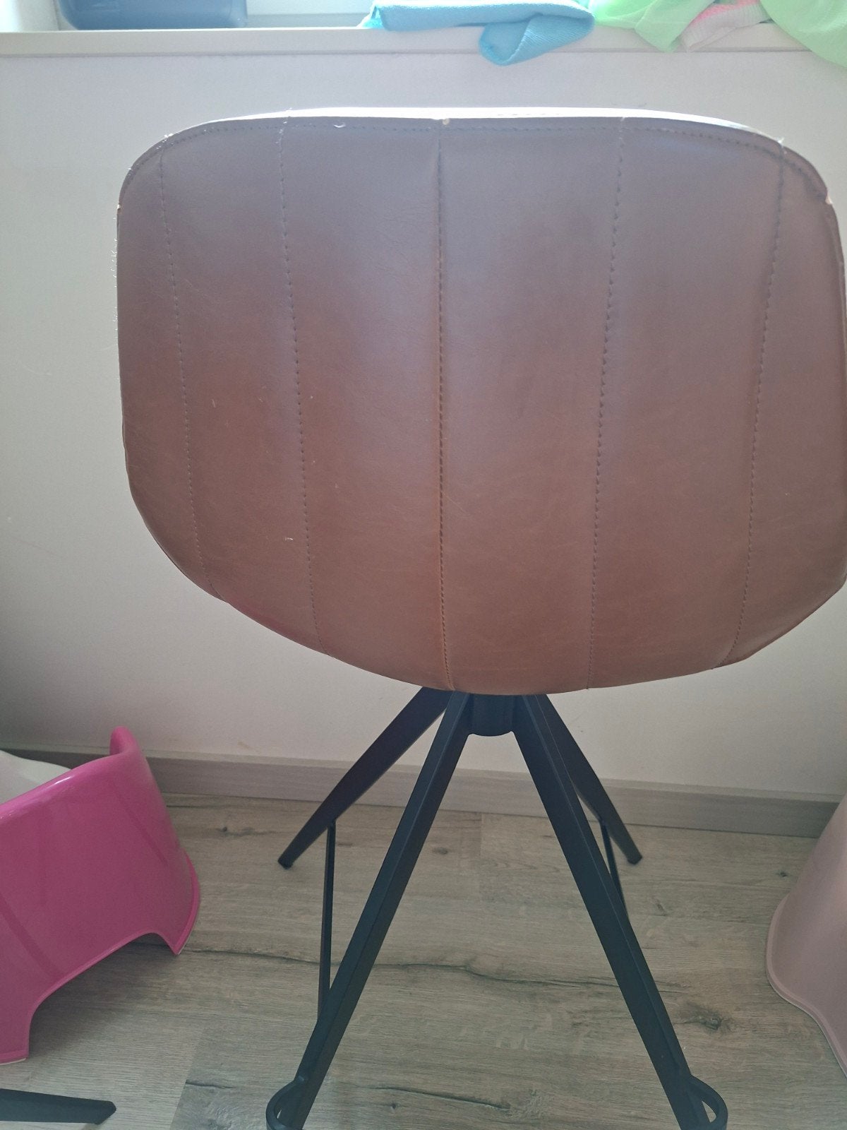 3 barstoelen, Ophalen, Gebruikt, Bruin