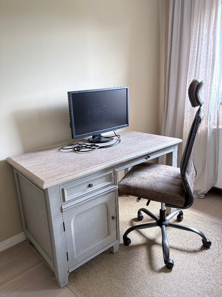 Bureau Sarah Mo als nieuw, Maison & Meubles, Bureaux, Autres marques, Bureau d'ordinateur, Avec tiroirs, Comme neuf