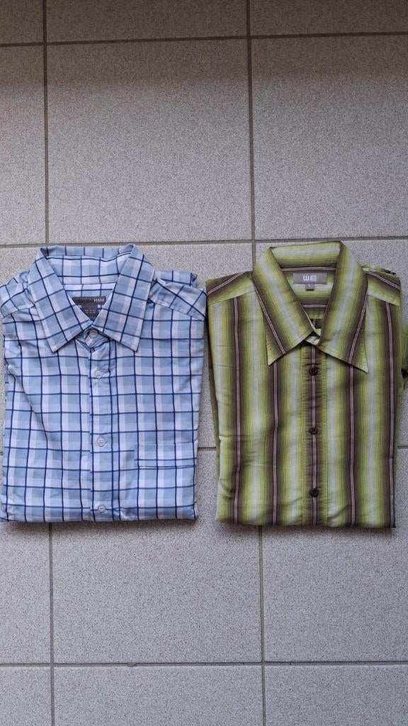 1 chemise H&M Large et 1 chemise WE Large, Vêtements | Hommes, Chemises, Enlèvement ou Envoi, Comme neuf, WE, Tour de cou 41/42 (L)