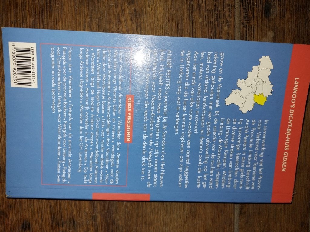Fietsgids Limburg, Nieuwstaat, Enlèvement ou Envoi, Neuf, Benelux, Guide de balades à vélo ou à pied