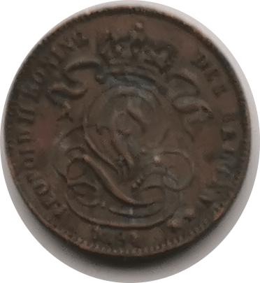 Belgische munten, Postzegels en Munten, Munten | België, Ophalen of Verzenden, Brons, Losse munt