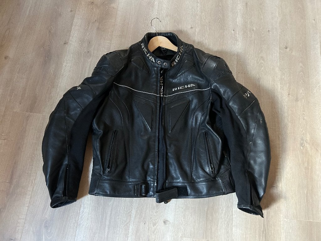 Lederen motorpak Richa, Motoren, Kleding | Motorkleding, Ophalen, RICHA, Tweedehands, Heren
