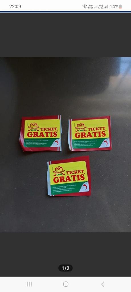 Billet d'entrée gratuit à Bobbejaanland, Tickets & Billets