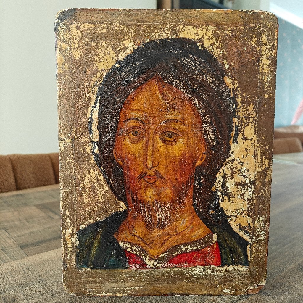 Houten icoon Christus 25cm, Ophalen