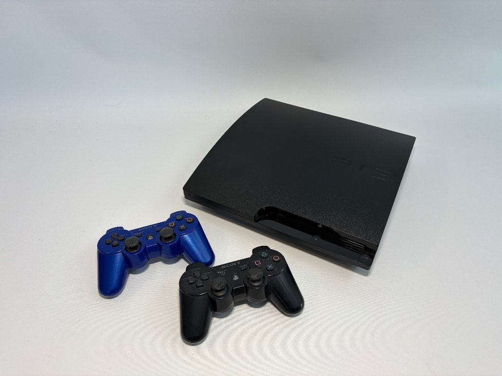 Playstion 3 Slim 160GB + 2 Controllers, Games en Spelcomputers, Spelcomputers | Sony PlayStation 3, Gebruikt, Met 2 controllers