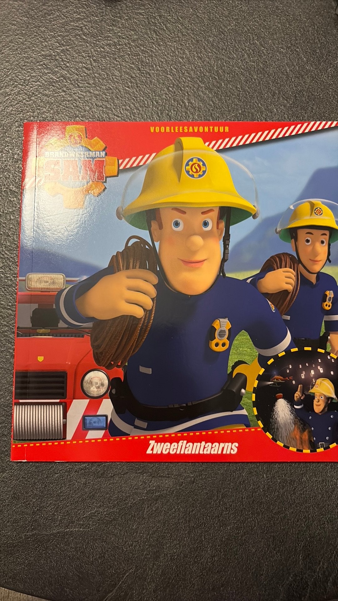 Boek brandweerman sam, Ophalen