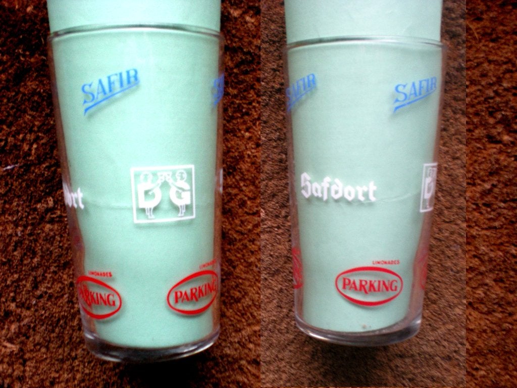 De Gheest - Reclameglas, Verzamelen, Biermerken, Ophalen of Verzenden, Zo goed als nieuw, Glas of Glazen