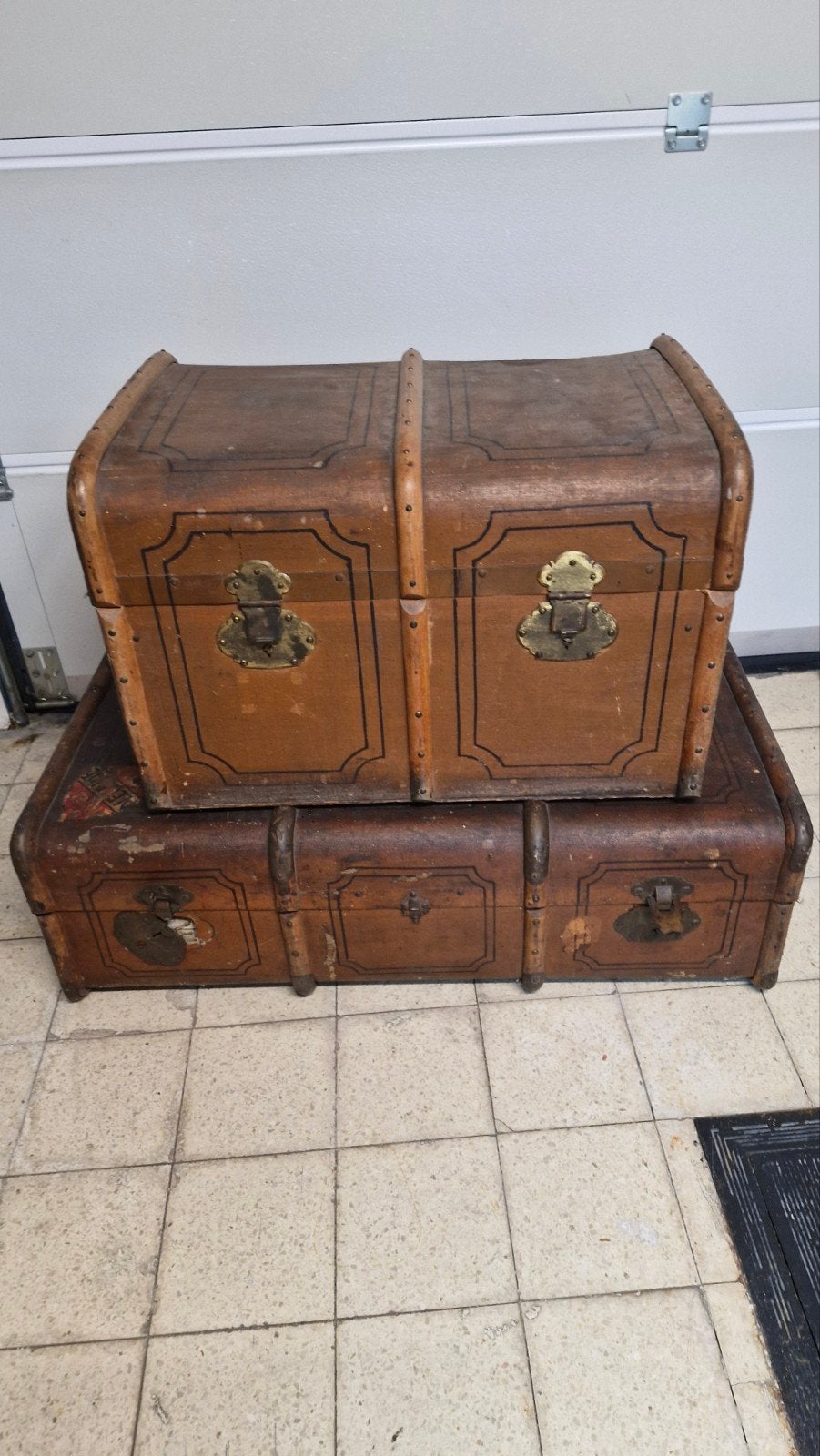 Ancienne valise en bois