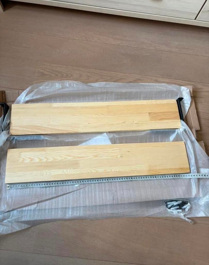 NIEUW Wandplankjes houtkleurig, Huis en Inrichting, Ophalen of Verzenden, Nieuw