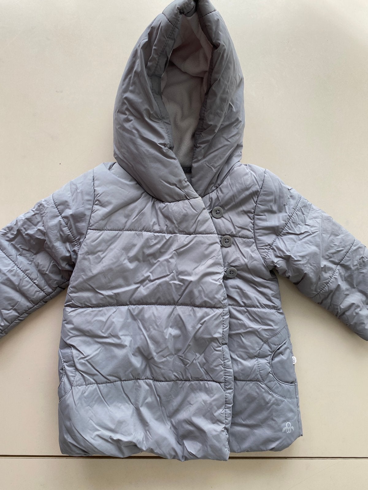 🍄 Warme winterjas ( maat 86 ), Kinderen en Baby's, Ophalen of Verzenden, Zo goed als nieuw, Meisje, Jasje