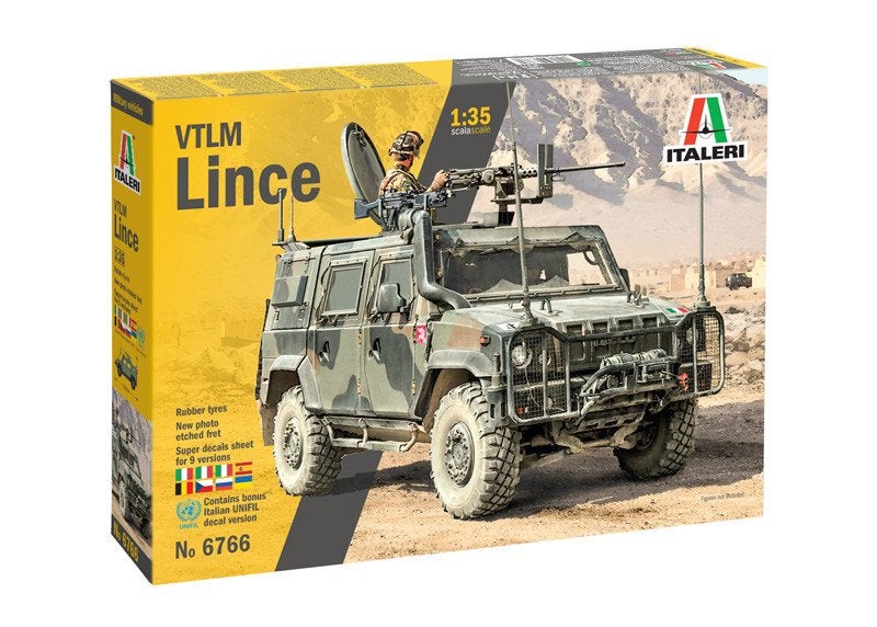 ITALERI 3766 VTLM LINCE avec décalque belge échelle 1/35, Neuf, Camion, 1:32 à 1:50, Italeri