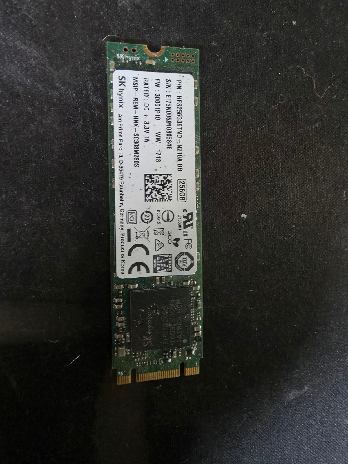 128gb ssd m2 sata, Enlèvement ou Envoi, Interne, Utilisé, Desktop