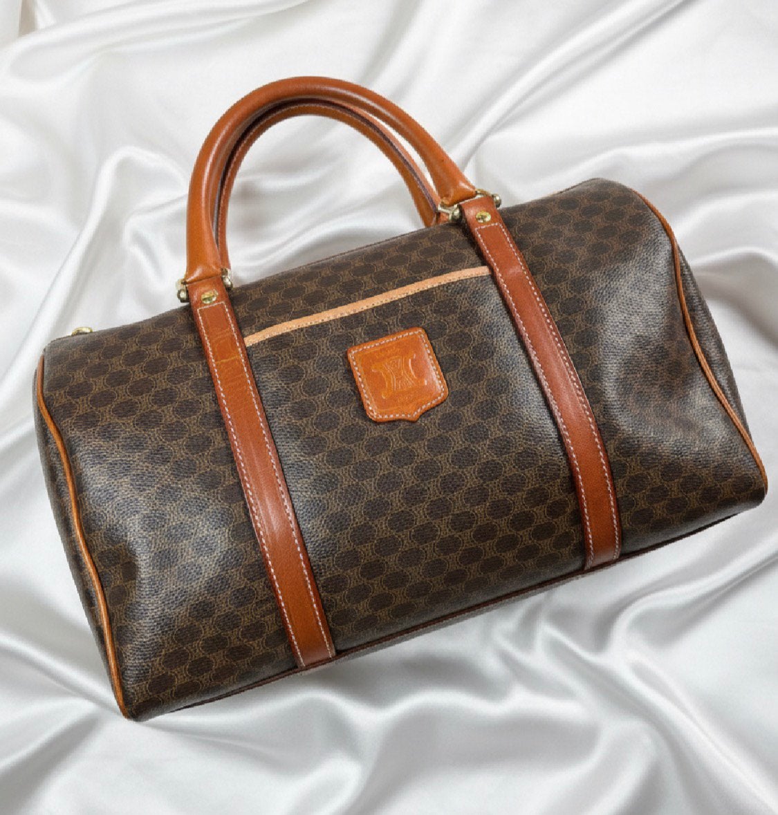 Celine boston 30 Macadam Vintage, Enlèvement ou Envoi, Utilisé, Brun