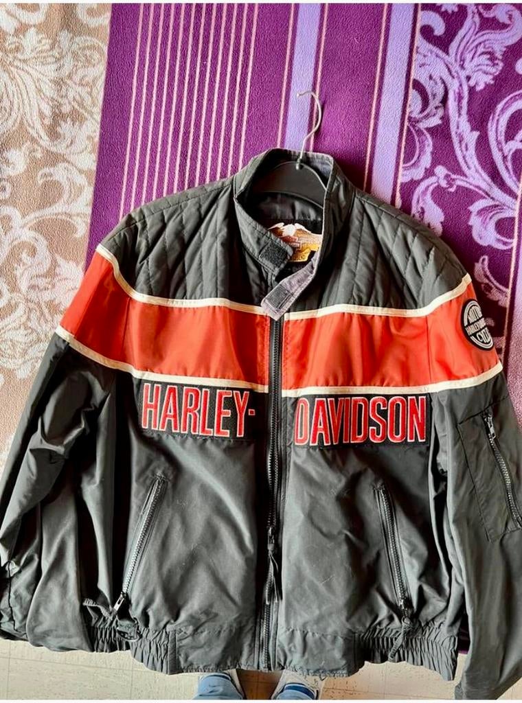 Harley davidson jas heren large, Motoren, Kleding | Motorkleding, Ophalen