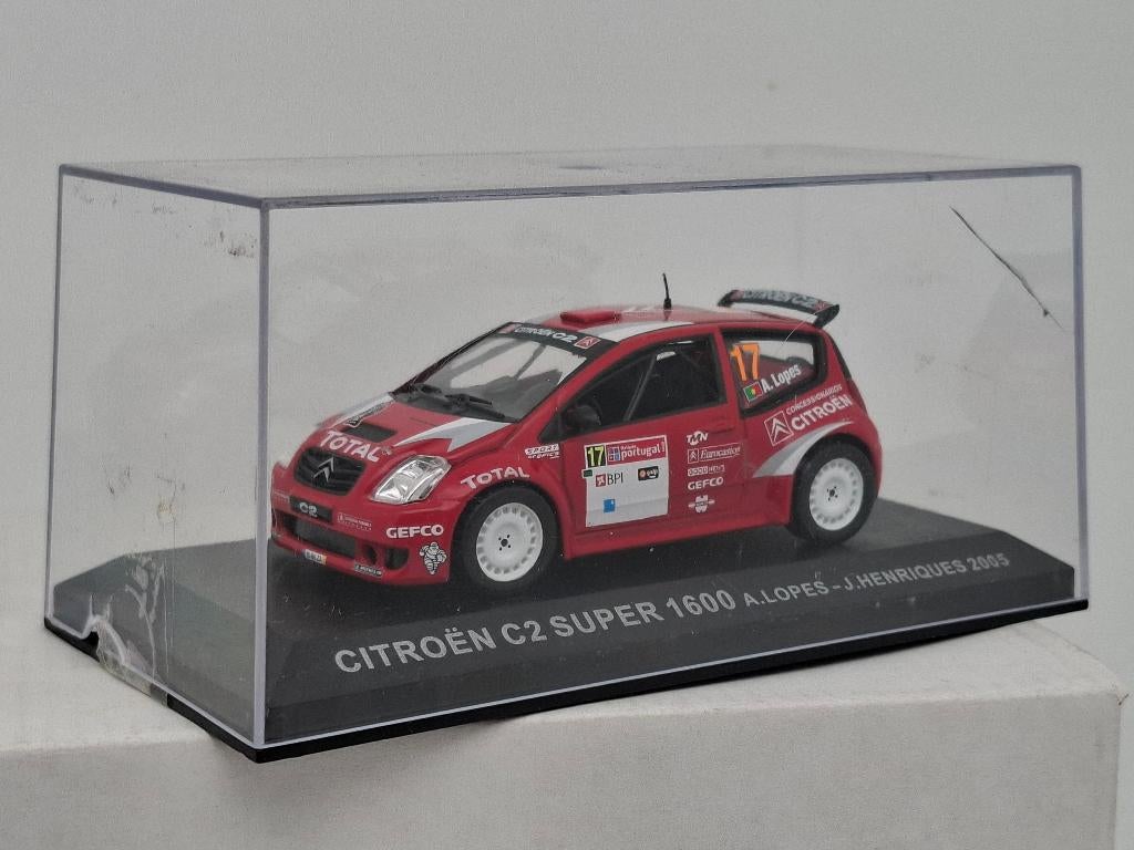 Citroën C2 Super 1600 Lopes/Henriques 2005 Rallye 1/43, Hobby & Loisirs créatifs, Voitures miniatures | 1:43, Comme neuf, Voiture