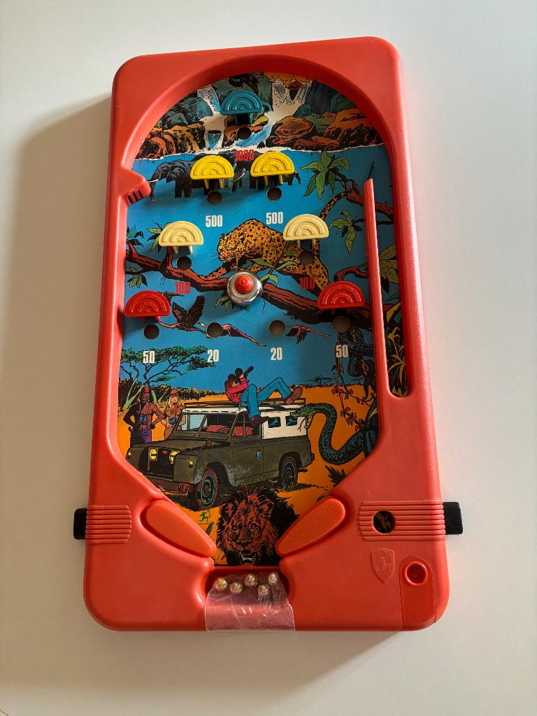 VINTAGE ORANJE TAFEL FLIPPERKAST PINBALL, Verzamelen, Speelgoed, Ophalen of Verzenden