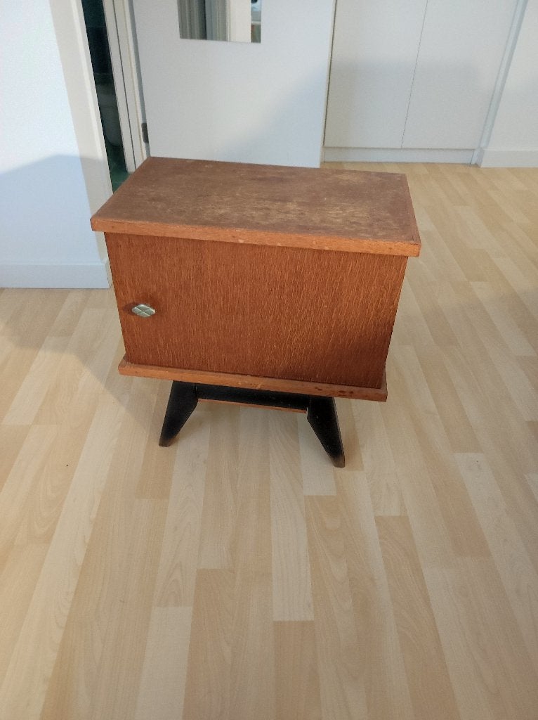 Vintage nachtkastje, Ophalen, Gebruikt, 45 tot 65 cm, Minder dan 55 cm