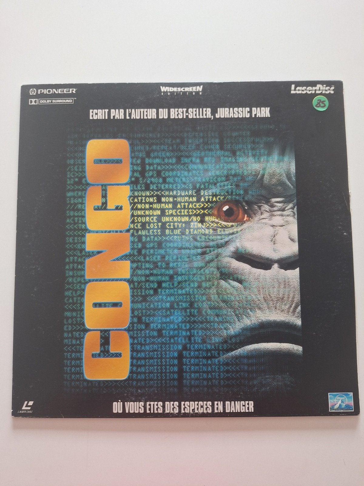 laserdisc Congo Franstalig, Verzamelen, Ophalen of Verzenden, Gebruikt, Film, Overige typen