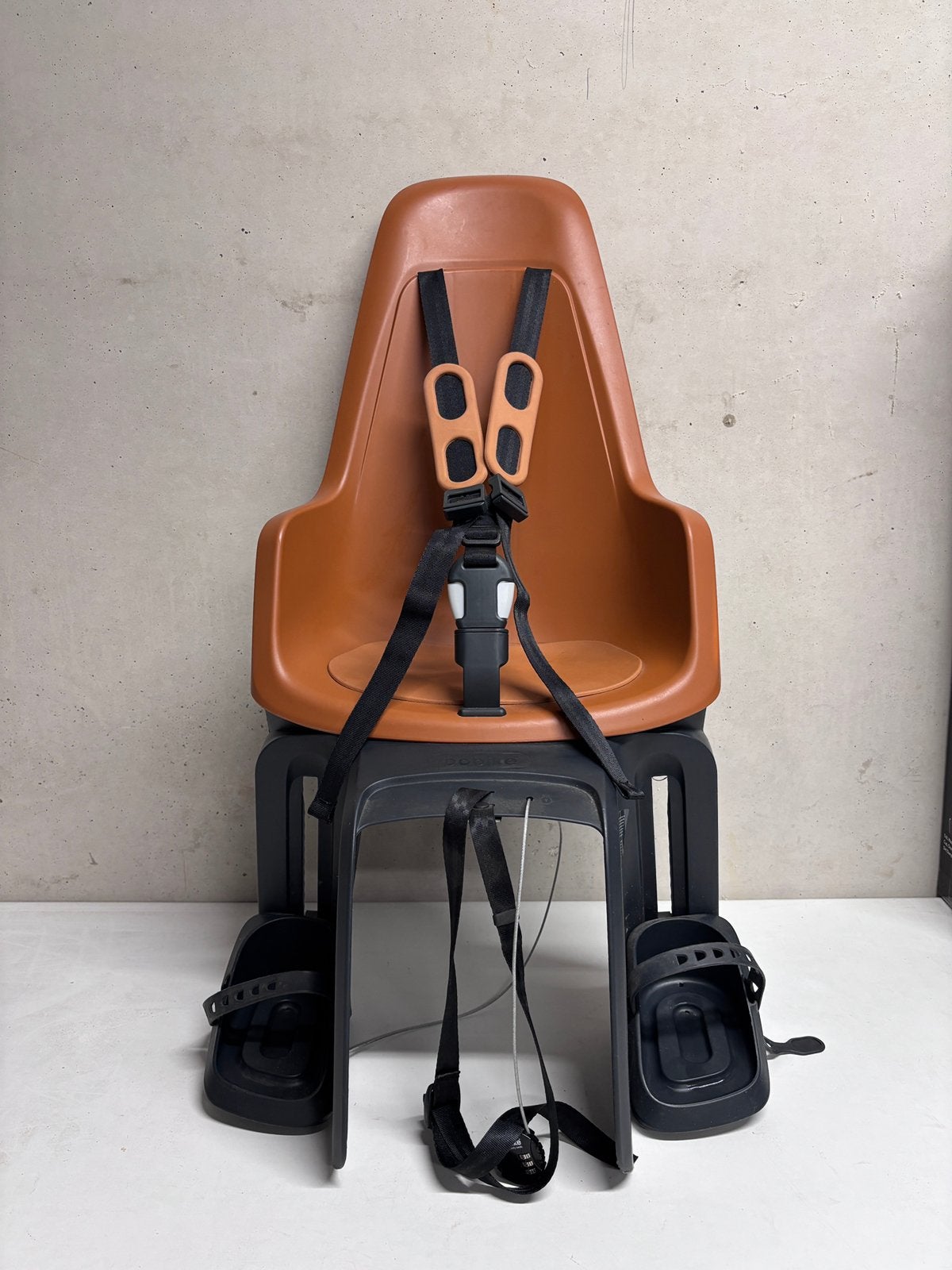 Fietsstoel Bobike maxi ONE E-BD Chocolate brown, Ophalen, Gebruikt, Achterzitje