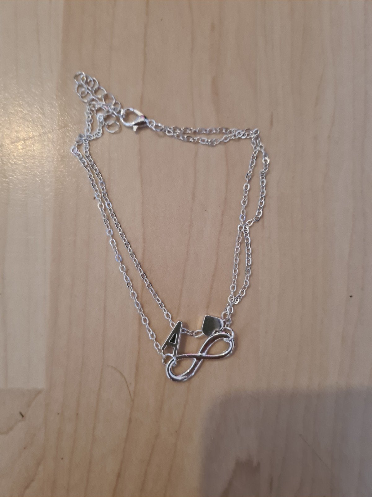 Double bracelet en argent, Handtassen en Accessoires, Kettingen, Ophalen of Verzenden, Zilver, Zilver