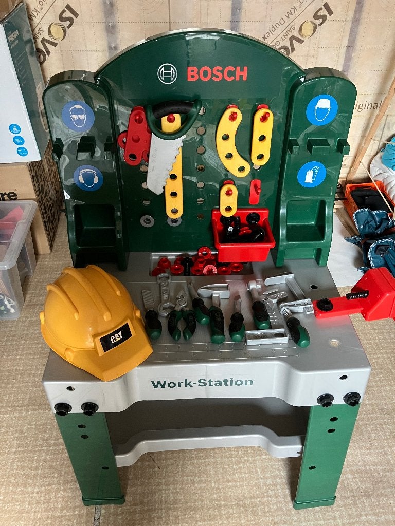 Werkbank Bosch, Kinderen en Baby's, Speelgoed | Speeltafels, Ophalen, Gebruikt