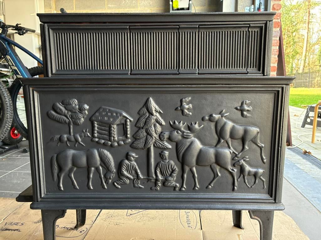 Poêle à bois JOTUL, Ophalen, Gebruikt, Vrijstaande haard, Houthaard