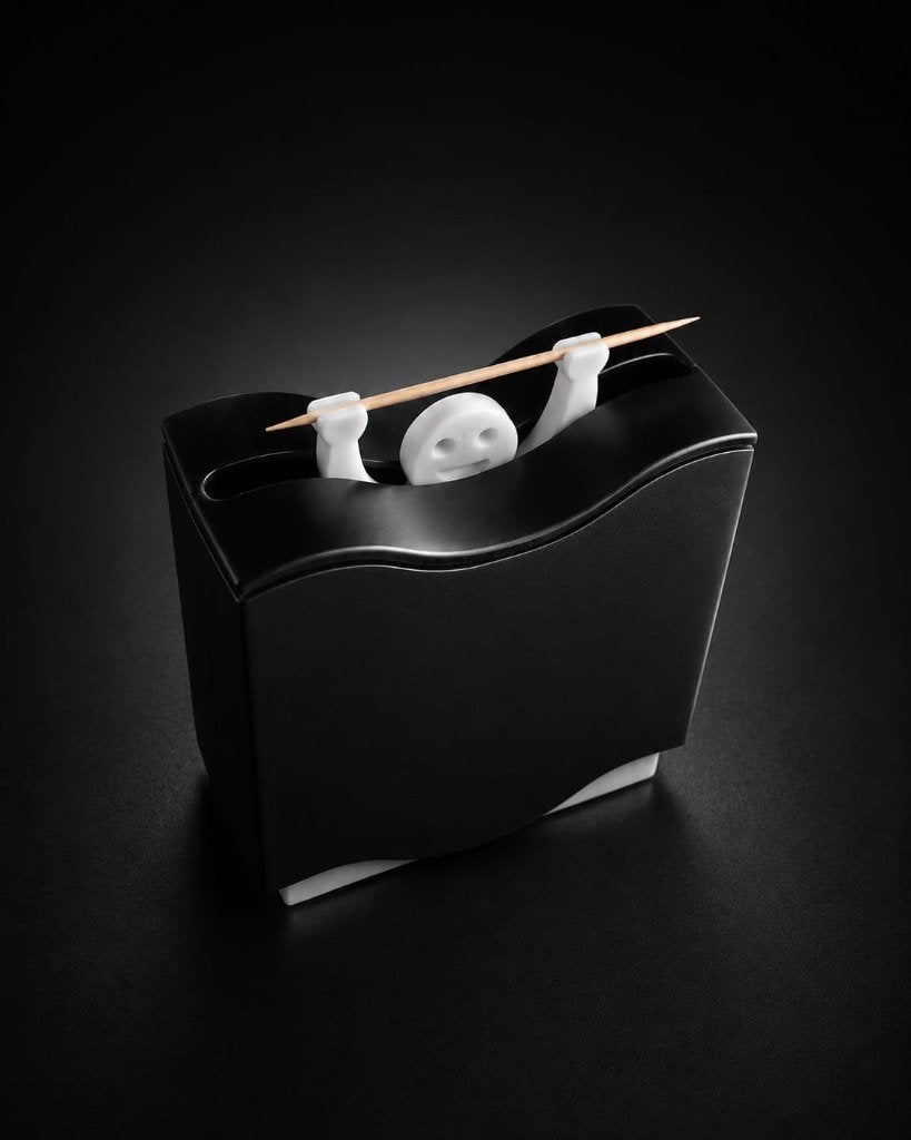 Distributeur automatique de cure-dents., Antiquités & Art, Art | Objets design, Enlèvement, Noir, Plastique