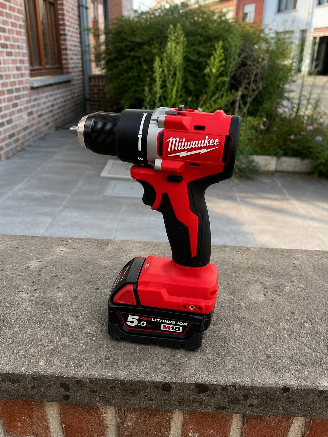Milwaukee M18 BLDDRC 18V boormachine / schroefboormachine., Doe-het-zelf en Bouw, Gereedschap | Boormachines, Ophalen, Zo goed als nieuw